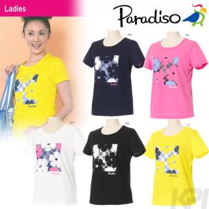 テニスウェア レディース パラディーゾ PARADISO レディース半袖プラクティスシャツ FCL24A 2017SS 2017新製品 [ポスト投函便対応]｜sportsjapan