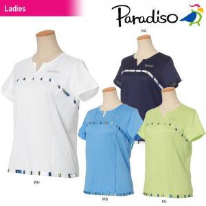 パラディーゾ PARADISO テニスウェア レディース 半袖ゲームシャツ JCL02A 2018SS[ポスト投函便対応]｜sportsjapan