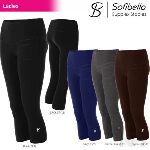 Sofibella ソフィベラ 「Supplex Staples Collection サプレックスコレクション 　Pocket Capri SU6004」フィットネスウェア＆テニスウェア「FW」『即日出荷』｜sportsjapan