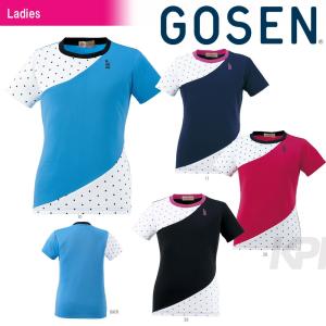 テニスウェア レディース ゴーセン GOSEN レディースゲームシャツ T1609 2016SS 2017モデル｜sportsjapan