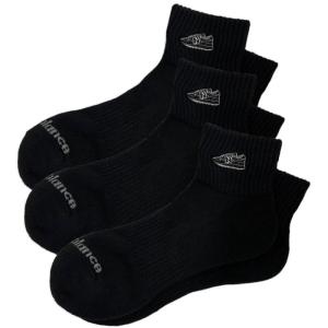 ニューバランス ソックス メンズ レディース ジュニア 3足組 LAS55658 靴下 スニーカーソックス ショートソックス NewBalance スポーツ ゆうパケット対応