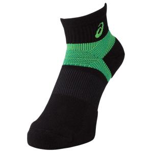 アシックス 3033A198 アンクルサポートソックス10 SAトレーニング ソックス メンズ パフォーマンスブラック×フラッシュグリーン