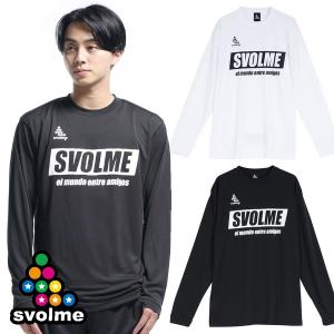 ポイント5倍 スボルメ プラシャツ Tシャツ 長袖 シンプルロゴロングプラT svolme フットサル サッカー ウェア 1241-22200｜sportskym