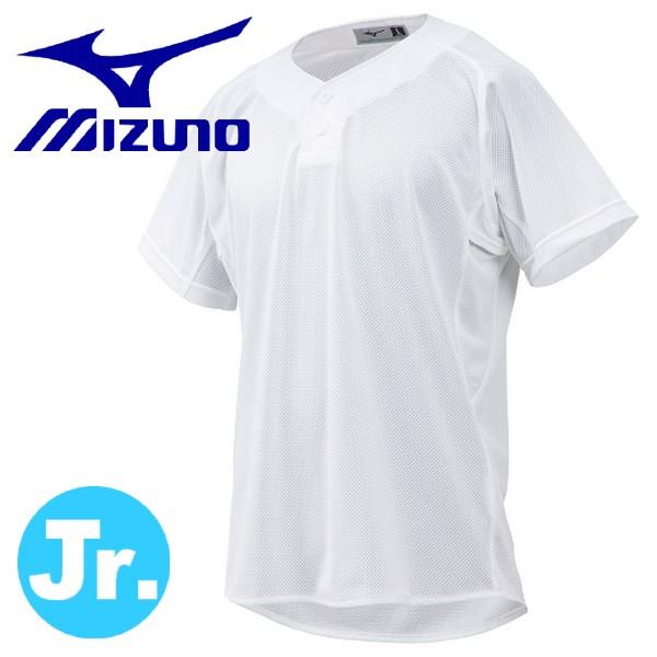 ミズノ 少年野球 ジュニア ユニフォーム シャツ セミハーフボタン 上 ウェア MIZUNO