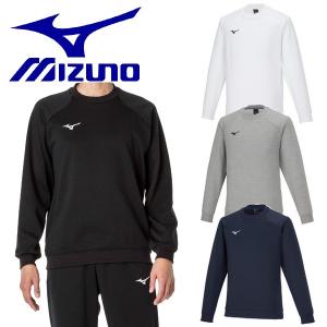 ミズノ MIZUNO スウェット レーナー 丸首 シャツ 上 男女兼用 ユニセックス メンズ｜sportskym