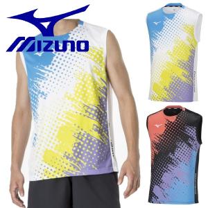 ミズノ ノースリーブ プラシャツ 上 MIZUNO テニス バドミントン スポーツウェア メンズ｜sportskym