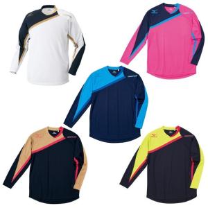 激安SALE・35%OFF　長袖プラクティスシャツ/プラシャツ　MIZUNO-ミズノ　サッカーウェア/フットサルウェア　激安SALE/セール