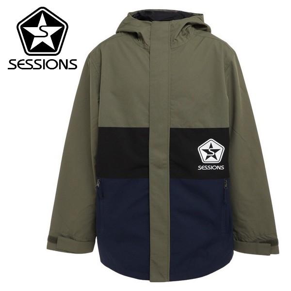 セッションズ SESSIONS スノーボードウェア VITAL Jacket Olive / Nav...