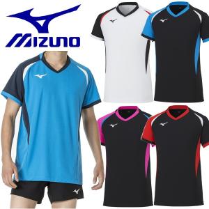 ミズノ MIZUNO バレー ユニホーム ゲームシャツ 半袖 上 バレーボール ウェア ユニセックス ジュニア｜sportskym