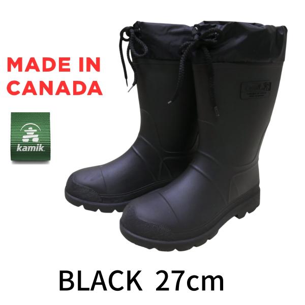 カミック フォレスター メンズ BLK 27cm ブラック 黒 防寒 長靴 ラバー スノー カナダ製...