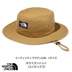 ノースフェイス UR-Lサイズ ホライズンハット ユーティリティブラウン 茶色 Horizon Hat NN02336 登山 トレッキング 帽子 ハット UV 日よけ｜sportsmountain