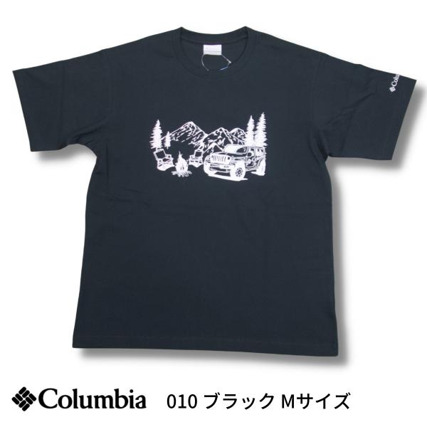 コロンビア メンズ Black-Mサイズ ヤハラフォレスト ショートスリーブTシャツ 半袖Tシャツ ...