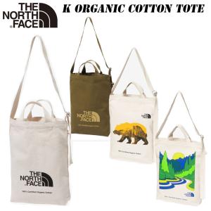 ザ ノースフェイス オーガニックコットントート キッズ NMJ82351 THE NORTH FACE  K Organic Cotton Tote 2024 春・夏 MODEL トート バッグ ジュニア 子供