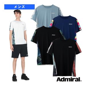 アドミラル『Admiral』 テニス・バドミントンウェア『メンズ/ユニ』  サイドライングラフィックTシャツ/メンズ『ATMA402』｜sportsplaza