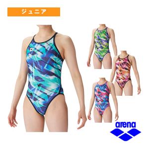 アリーナ 水泳ウェア（レディース）  トレーニングワンピース／オープンバック／ガールズ（SAR-4118WJ）｜sportsplaza