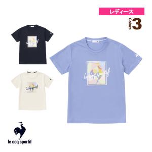 ルコック オールスポーツウェア（レディース）  サンスクリーン／ビッグロゴ半袖Tシャツ／レディース（QMWVJA03）｜sportsplaza