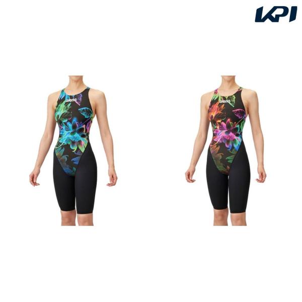 アリーナ ARENA 水泳水着 レディース   レーシングワンピーススパッツ オープンバック・ハーフ...