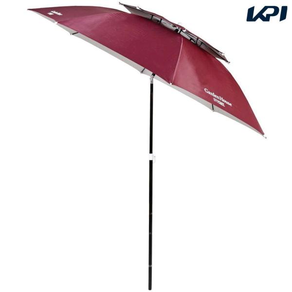 CAPTAIN STAG アウトドア設備用品    ガーデン UVカット2段パラソル200cm ブラ...