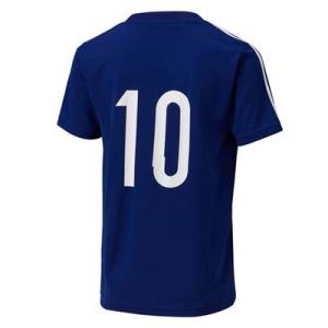 日本代表 14 ジュニア ホーム レプリカTシャツ No.10 ブルー IKF58  