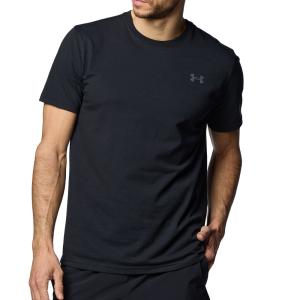 アンダーアーマー 半袖Tシャツ メンズ 吸汗速乾 ストレッチ トレーニングウェア UAパフォーマンスコットン ショートスリーブTシャツ ブラック 1384805-001