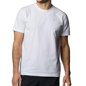 アンダーアーマー 半袖Tシャツ メンズ 吸汗速乾 ストレッチ トレーニングウェア UAパフォーマンスコットン ショートスリーブTシャツ ホワイト 1384805-100