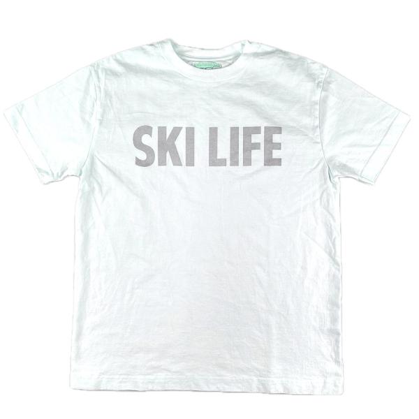 BOGEN ボーゲン Tシャツ SKI LIFE スキーライフ ホワイト 白 メンズ 半袖 BG-0...