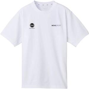 デサント Tシャツ 半袖 メンズ バックロゴ ショートスリーブシャツ 遮熱 クーリング ストレッチ 吸汗速乾 UVカット ホワイト DMMXJA54-WH｜sportsx