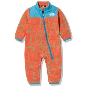 2022年秋冬 新色 ザ ノースフェイス ベビー服 80 キャンベルフリースロンパース NAB72157-NO-80