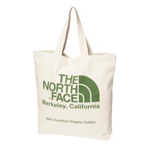 ノースフェイス トートバッグ オーガニックコットントート ナチュラル×ビンヤードグリーン NM82385-NG THE NORTH FACE