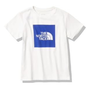 国内正規品 ザ ノースフェイス キッズ Tシャツ 半袖 ショートスリーブカラードスクエアロゴティー NTJ32361-WT