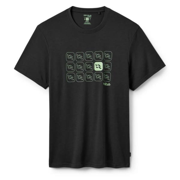 Rab ラブ クリンプリピートティー メンズ Tシャツ 半袖 Crimp Repeat Tee QC...