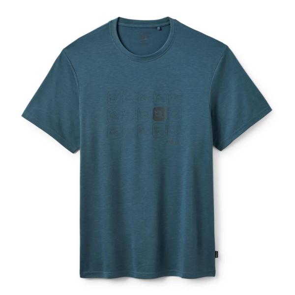 Rab ラブ クリンプリピートティー メンズ Tシャツ 半袖 Crimp Repeat Tee QC...