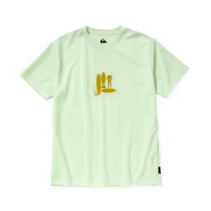 クイックシルバー ラッシュガード 半袖 メンズ ラッシュTシャツ PB SEA PLAY SS QLY231004-GRN｜sportsx