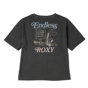 ROXY ロキシー Tシャツ 半袖 キッズ 女の子 子供服 バックプリント ピーナッツ コラボ スヌーピー TST222115-BBK