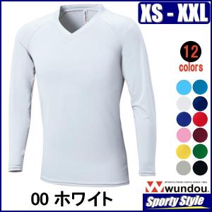 長袖Vネックシャツ カラーインナー サッカー ...の詳細画像4
