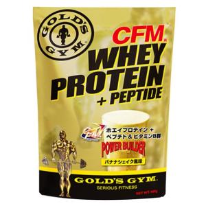 【送料無料 TNK】ゴールドジム サプリメント GGP CFMホエイプロテイン900gバナナシェイク F3700 GOLD'S GYM｜spotaka