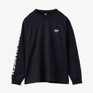 ヘリーハンセン アウトドア カジュアル ウェア メンズ ロング スリーブ レター ティー HH32380-K 23FW 秋冬 L/S LETTER TEE HELLY HANSEN｜spotaka