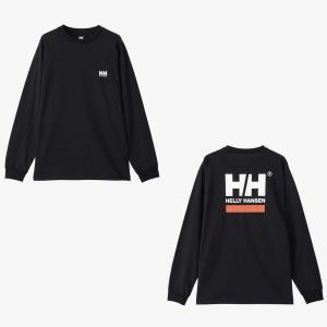 ヘリーハンセン HELLY HANSEN アウトドア カジュアル ウェア 長袖Tシャツ ロンT ロング スリーブ スクエア ロゴ ティー HH32413-K メンズ レディース 24SS 春夏｜spotaka