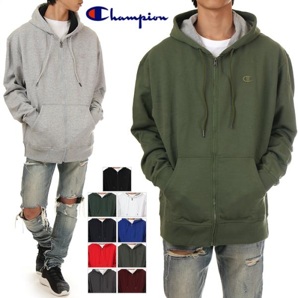 【並行輸入品】チャンピオン パーカー メンズ レディース 無地 CHAMPION ジップパーカー P...