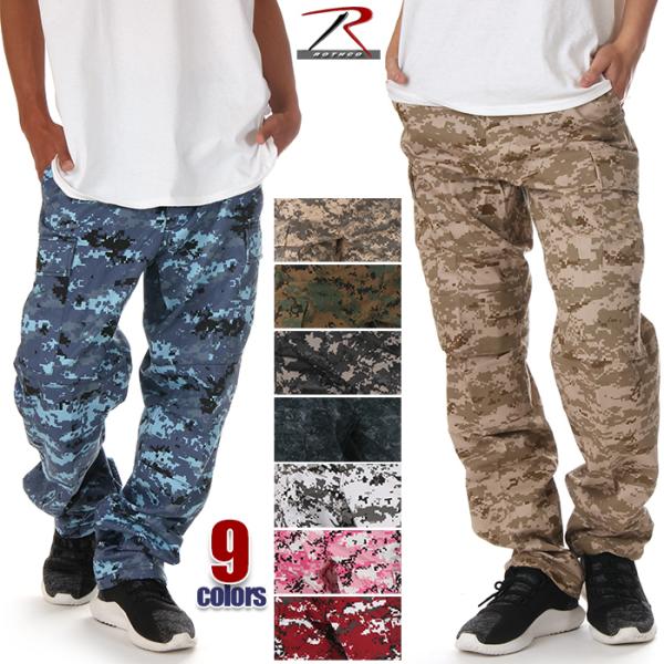 【並行輸入品】ロスコ カーゴパンツ メンズ レディース デジタル 迷彩 大きいサイズ ROTHCO ...