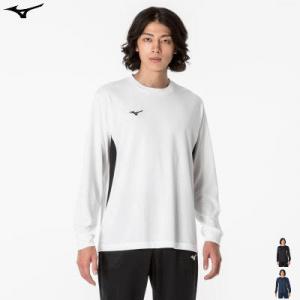 MIZUNO ミズノ 長袖シャツ Ｔシャツ ナビドライTシャツ 丸首 切替 メンズ 男性用 レディース 女性用 32MAA195【１枚までメール便OK】｜spov