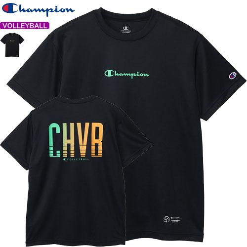 【即納】チャンピオン バレーボール 練習着 半袖シャツ プラクティスTシャツ ユニセックス C3-Z...