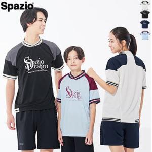 スパッツィオ サッカー フットサル 半袖シャツ 練習着 ラインリブプラシャツ メンズ 男性用 レディ...