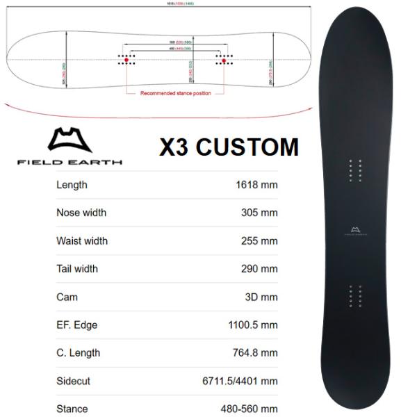 【FIELD EARTH】 フィールド アース 【X3 CUSTOM】 3D Prepreg Car...