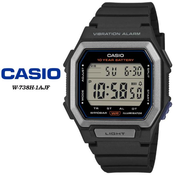 【CASIO】 カシオ CASIO Collection STANDARD W-738H-1AJF ...