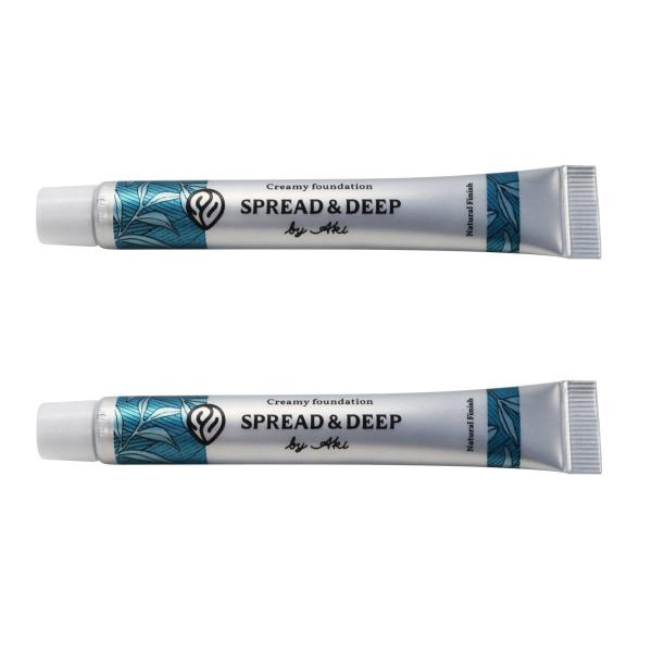 SPREAD&amp;DEEP byAki/スプレッドアンドディー プ・クリーミーファンデーション/F×2本...