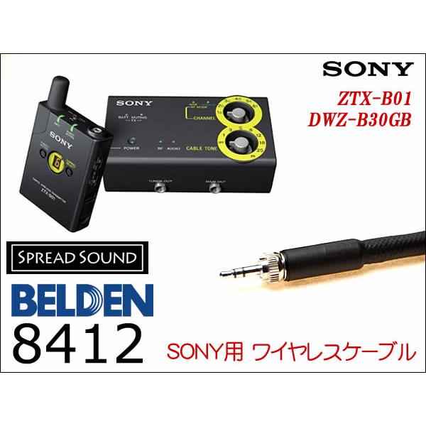 SONY DWZ-B30GB ワイヤレス用 ギターケーブル BELDEN 8412