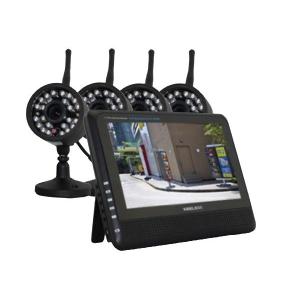 防犯カメラ 4台 無線 ワイヤレス モニター2.4GHz｜spring-sp