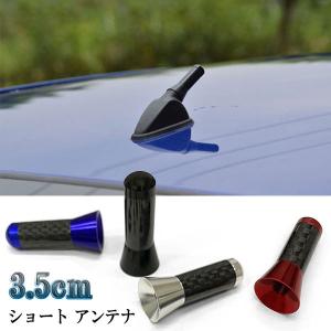 ショート アンテナ カーボン ヘリカル アダプター スペーサー 車 汎用 3.5cm 送料無料｜spring-sp