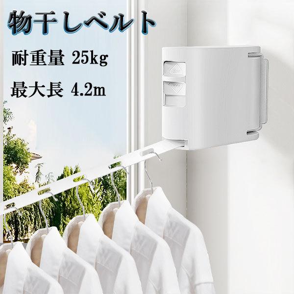 物干しワイヤー ベルト 物干しロープ 室内 屋内 物干し ハンガー 金具 おしゃれ 物干し 竿 台 ...